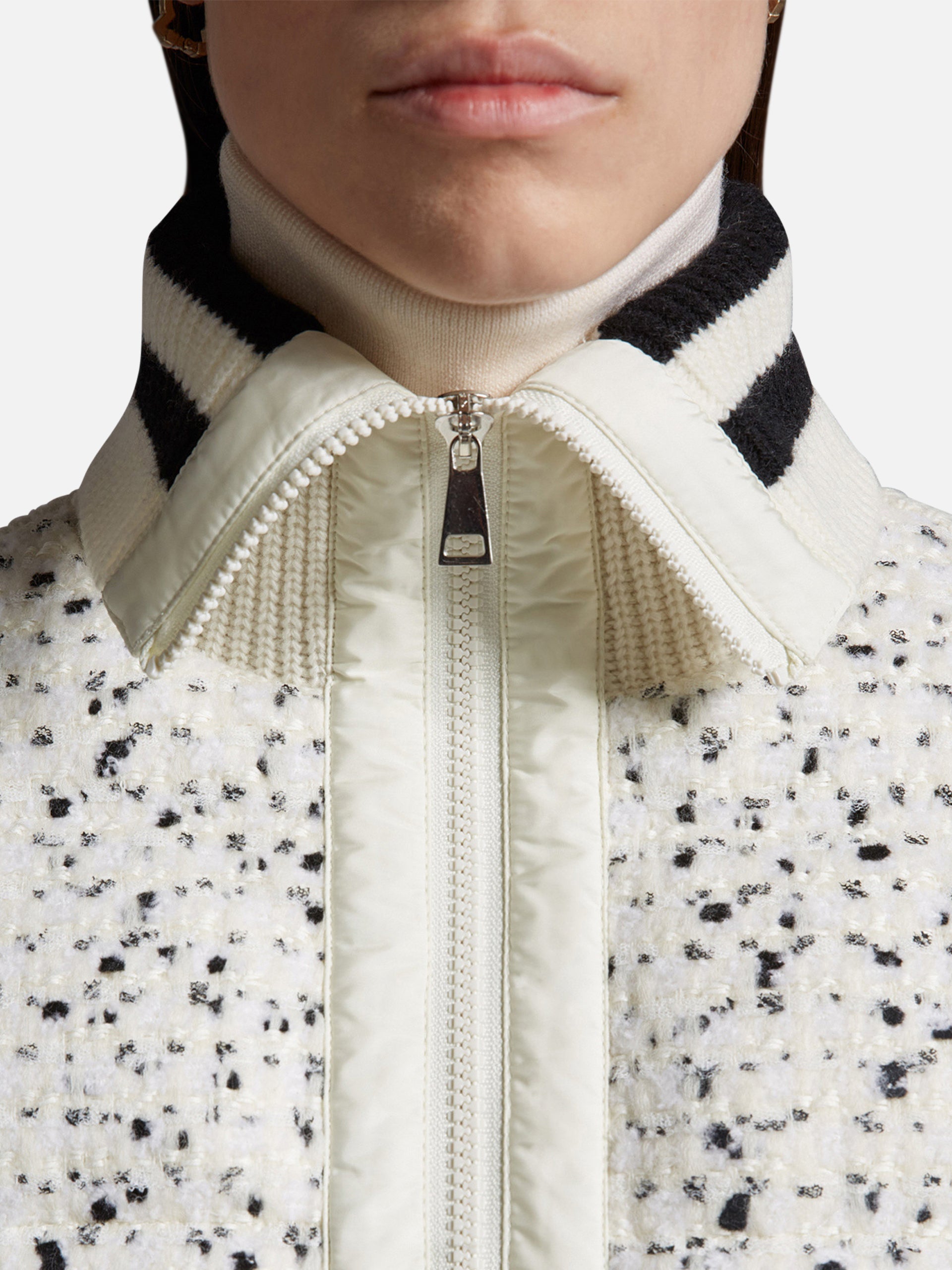 MONCLER - Tweed-Cardigan mit Logo