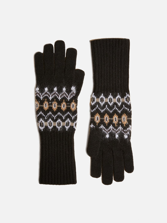 KHAITE - Vail Handschuhe aus Kaschmir Schwarz – Black