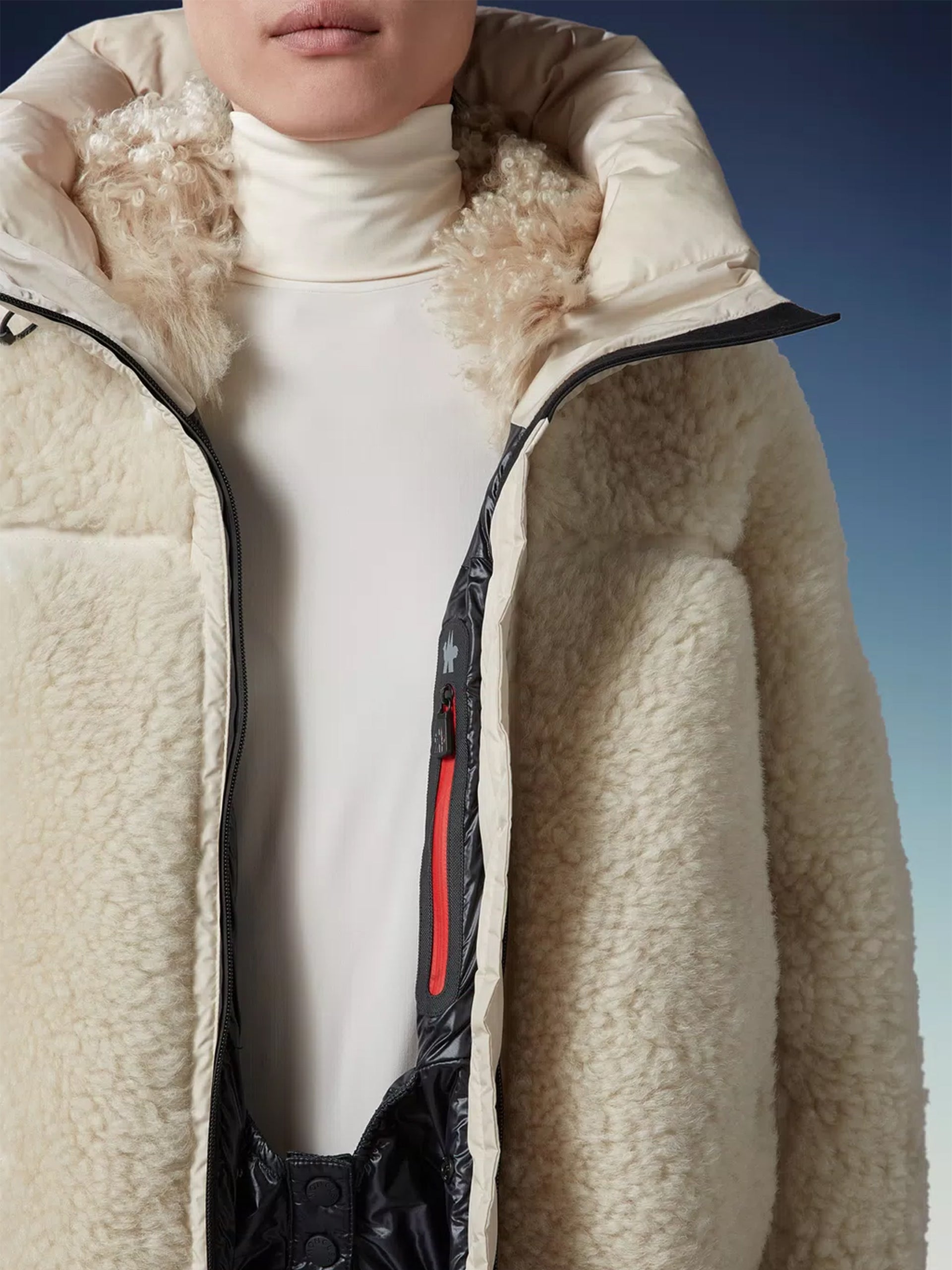 MONCLER GRENOBLE - Epicea Shearling-Daunenjacke