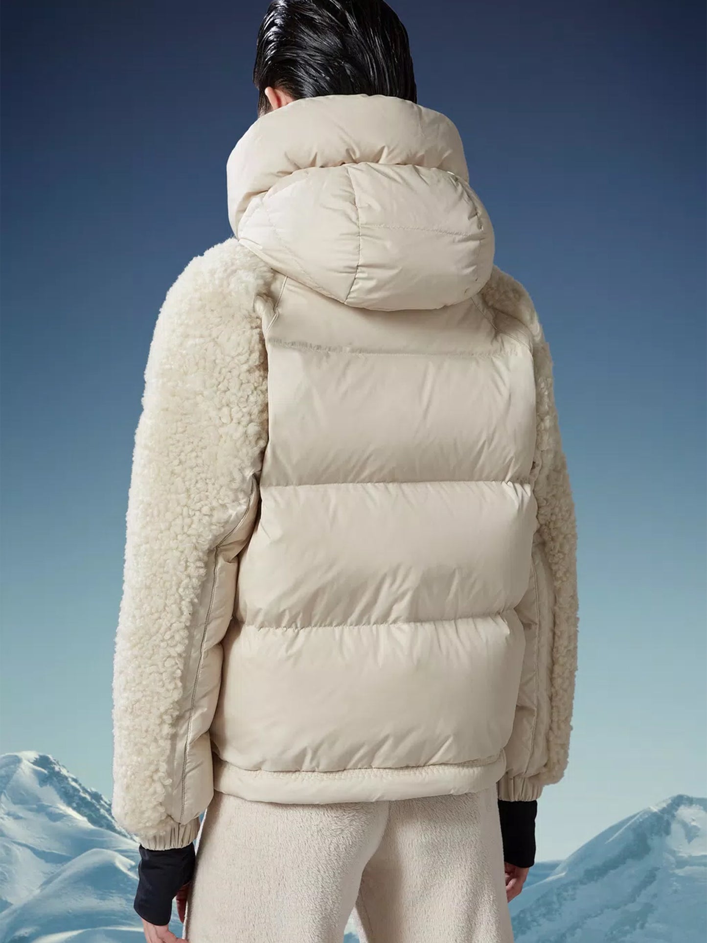 MONCLER GRENOBLE - Epicea Shearling-Daunenjacke