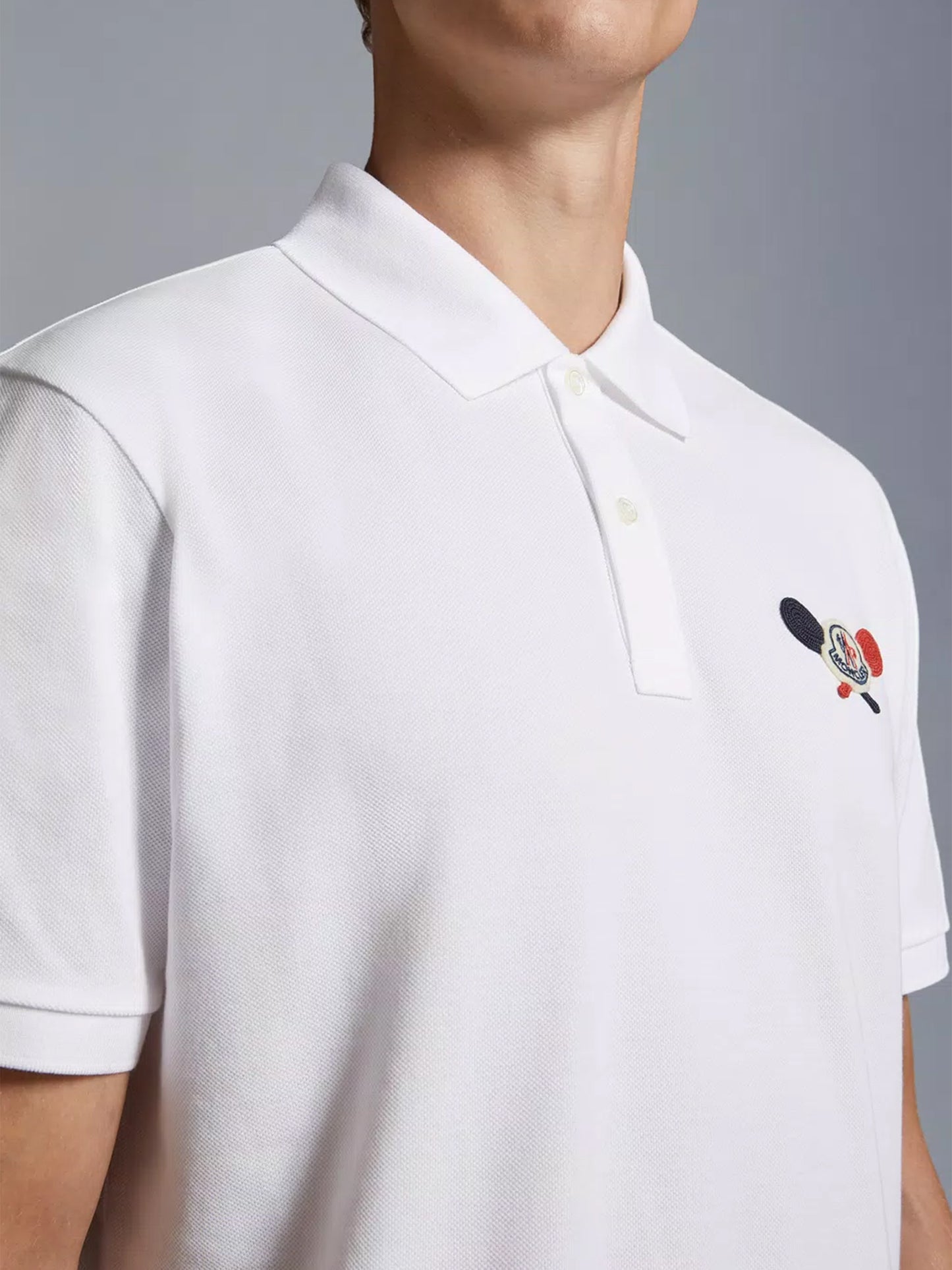 MONCLER - Poloshirt mit Tennis-Logo