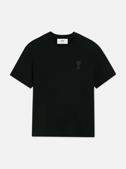 AMI PARIS - T-Shirt Ami De Coeur mit Logo-Prägung Schwarz – Black