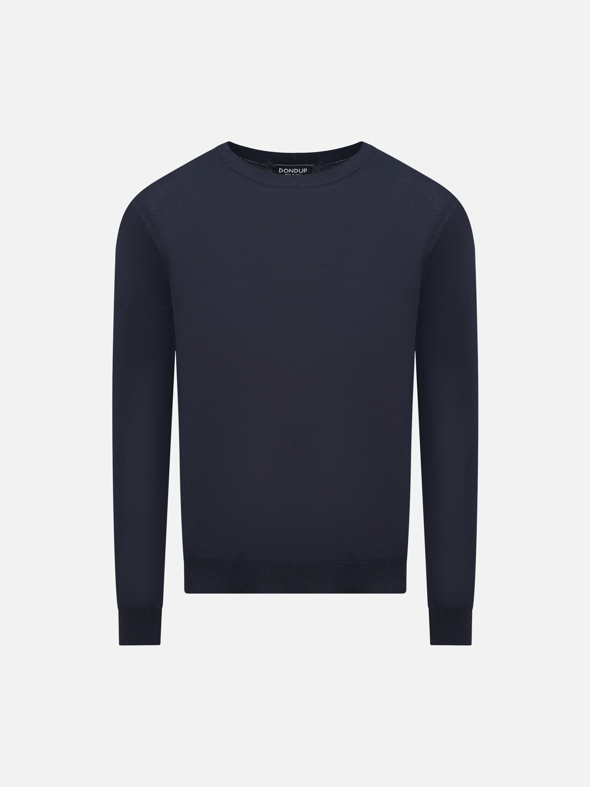 DONDUP - Pullover aus Baumwoll-Seidengemisch Dunkelblau – Dark blue