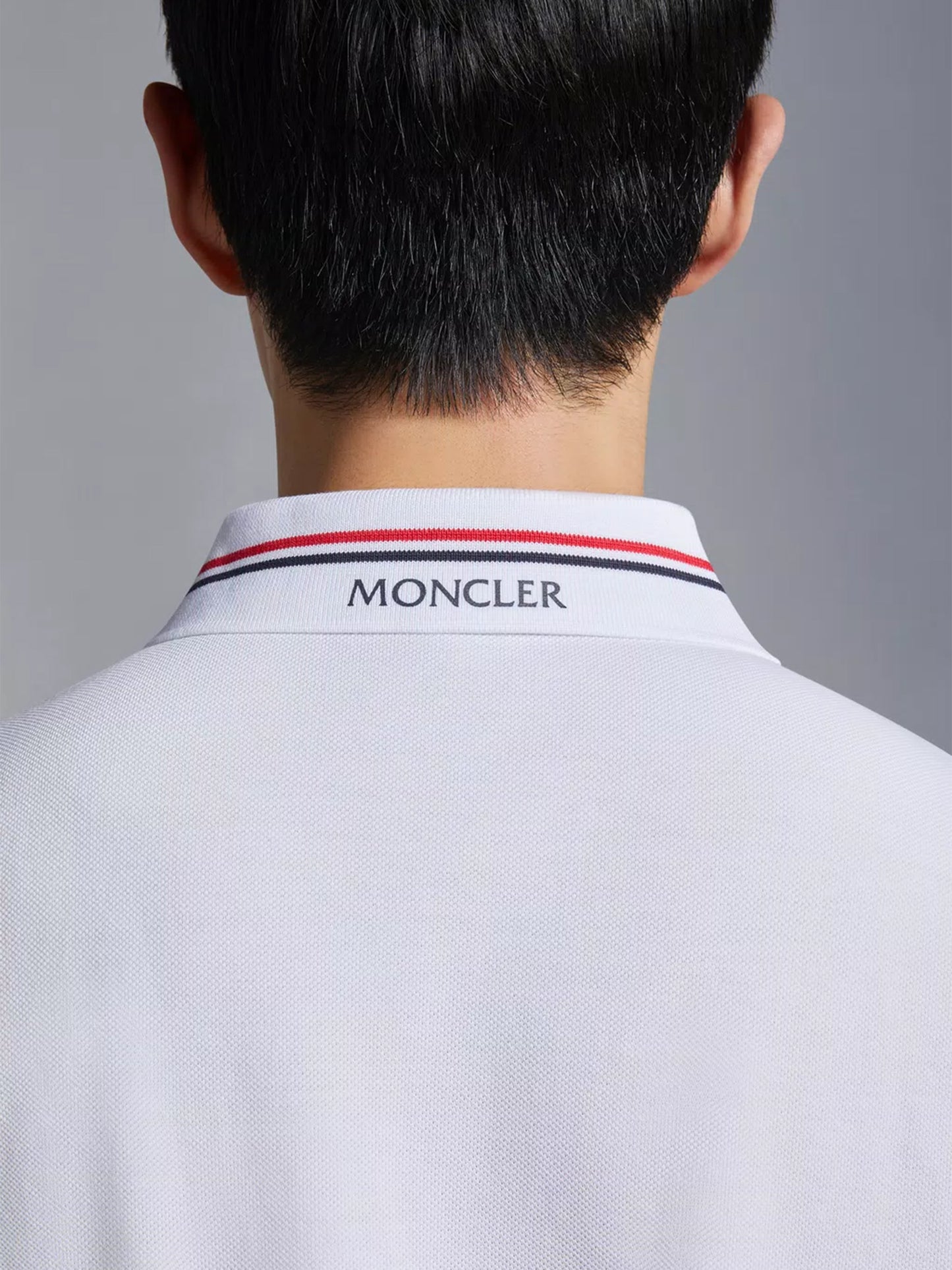 MONCLER - Poloshirt mit Logoaufnäher